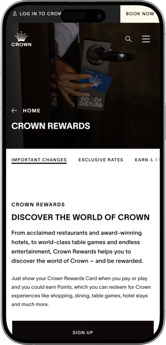 Crown Rewards App